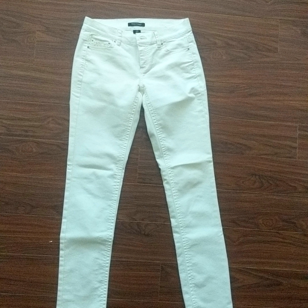 White House Black market white denim jeans size 2R